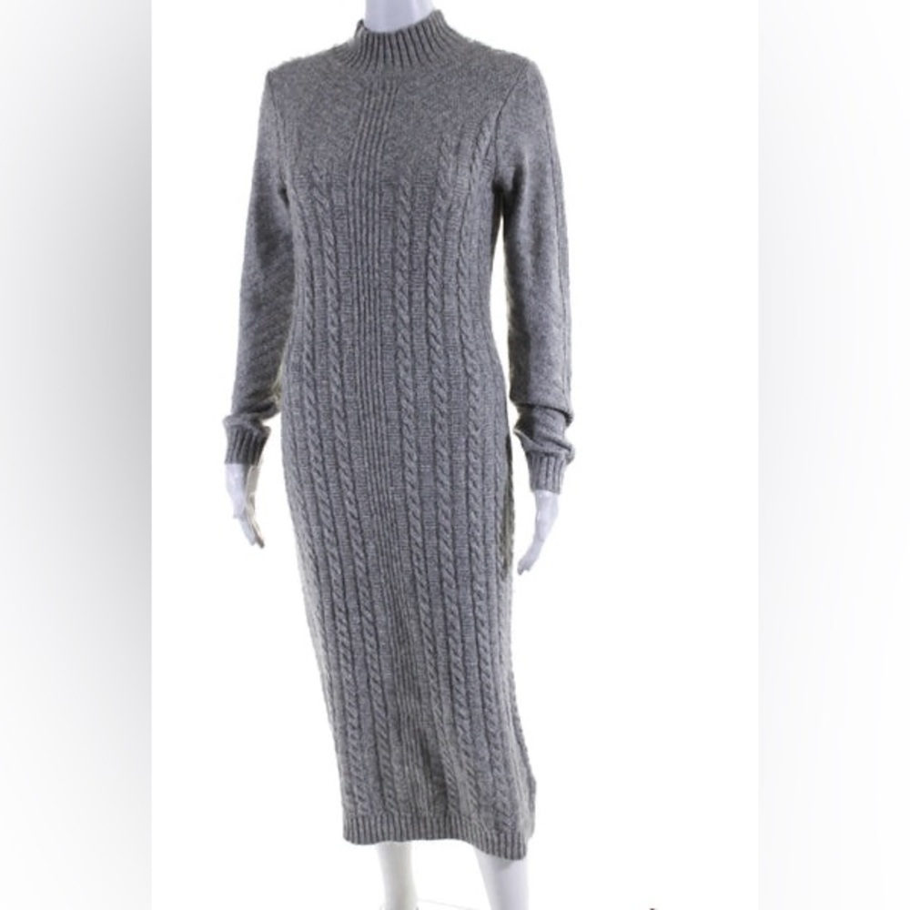 Tahari Cable-knit Midi Sweater Dress